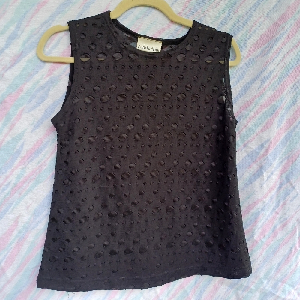 Sheer Goth Whimsigoth Y2k Grunge Punk Gloria Vanderbilt Sheer tank
